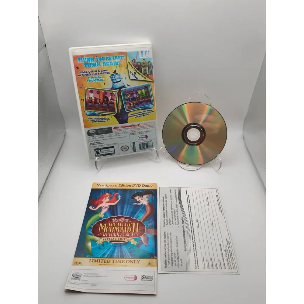Disney Think Fast Wii CIB Trivia Game Tested Working